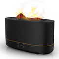 VAVSEA Flame Diffuser Humidifier with Flame Light, 3 Flame Colors Essential Oil Diffuser, Waterless Auto Shut-Off, Time Setting for Home, Office, Room