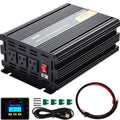 VEVOR Power Inverter 2300W Modified Sine Wave Inverter DC 24V to AC 120V Car Converter with LCD Display Remote Controller LED Indicators AC Outlets Power Inverter for Car RV Truck Boat Travel Camping