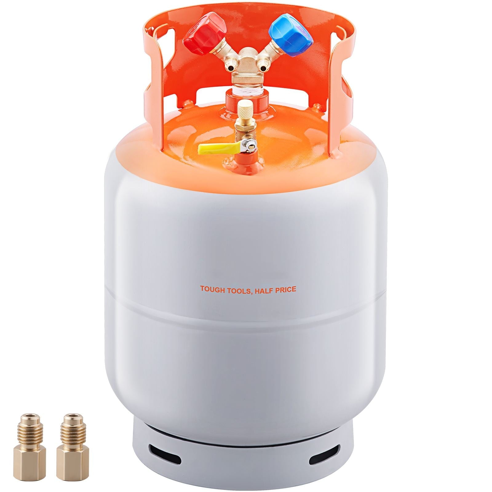 VEVOR Refrigerant Recovery Reclaim 30lb Cylinder Tank 400 PSI Liquid Rated Y Valve