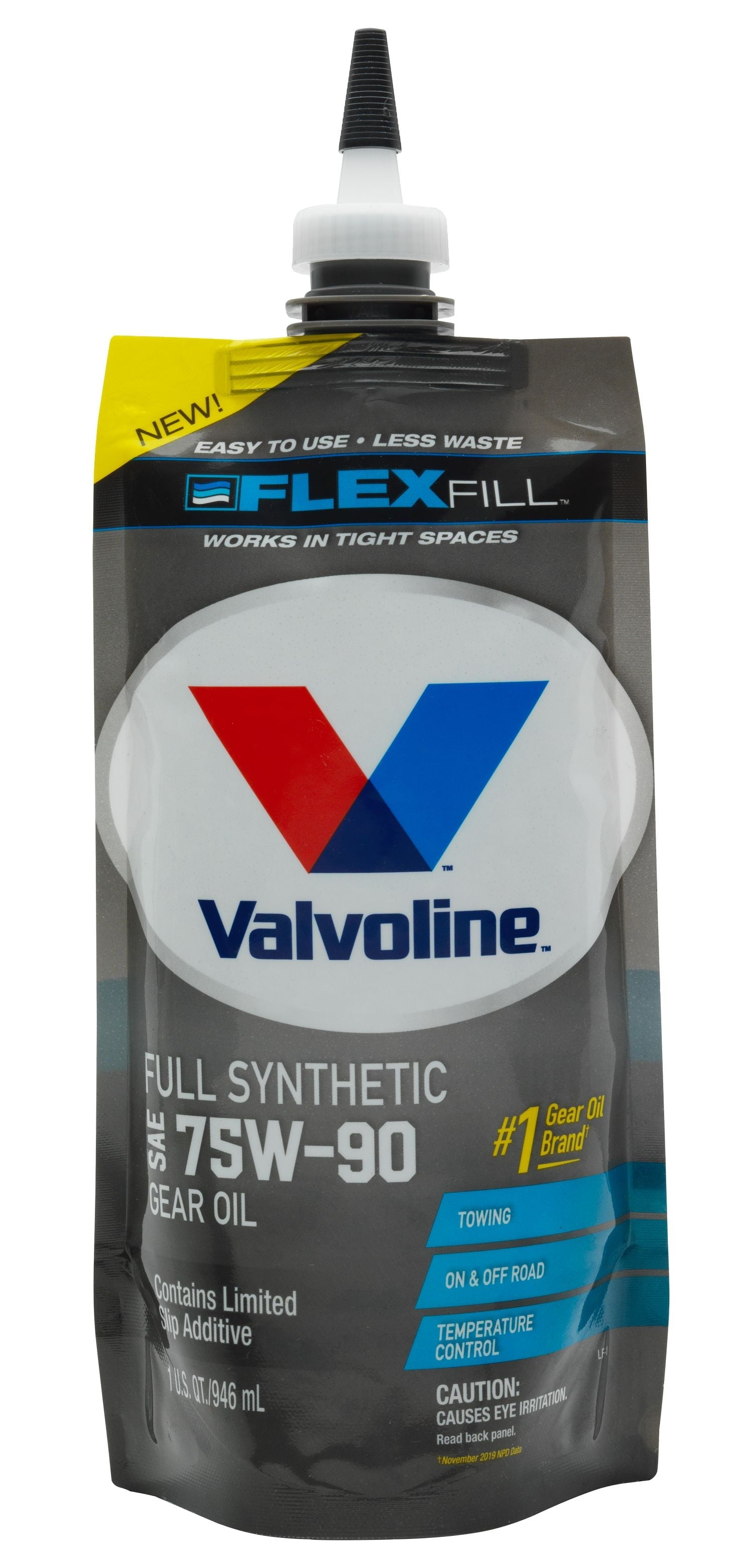 Valvoline Flex Fill SAE 75W-90 Full Synthetic Gear Oil 1 QT Squeeze Pouch