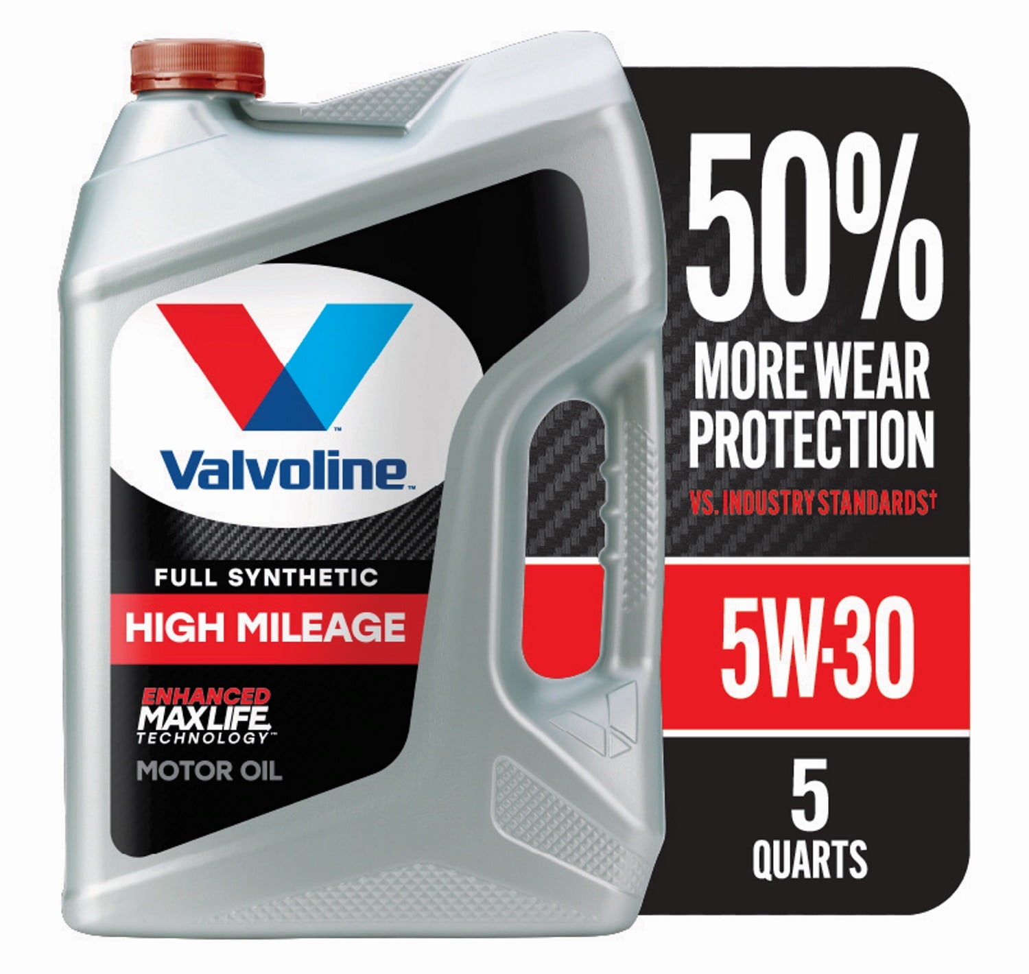 Valvoline Full Synthetic High Mileage MaxLife 5W-30 Motor Oil 5 QT