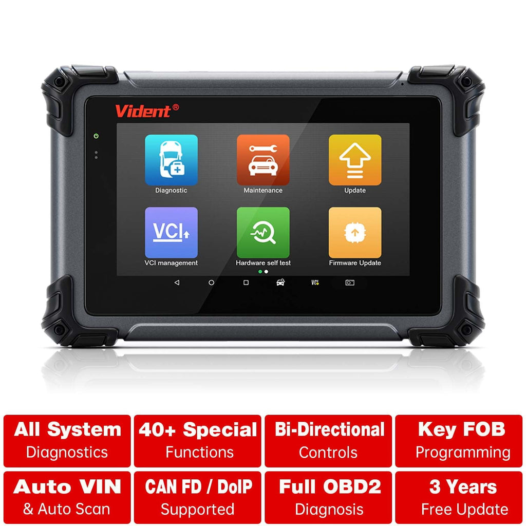 Vident iSmart800 Pro Automotive Scan Tool, Full System Bi-Directional Car Scanner, 40+ Services Wired Version
