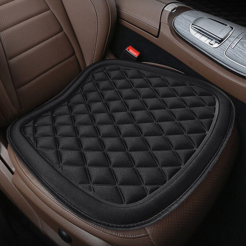Virwir Car Seat Cushion Driver Seat Cushion W/ Comfort Memory Foam & Non-Slip Rubber, Black