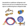 Virwir R22 R13 4A R4 10A Refrigerant Household Car Air Conditioning Fluoride Adding Tool Kit Freon Common Cool Gas Meter Car Air Conditioning Freon Common Cool Gas Meter