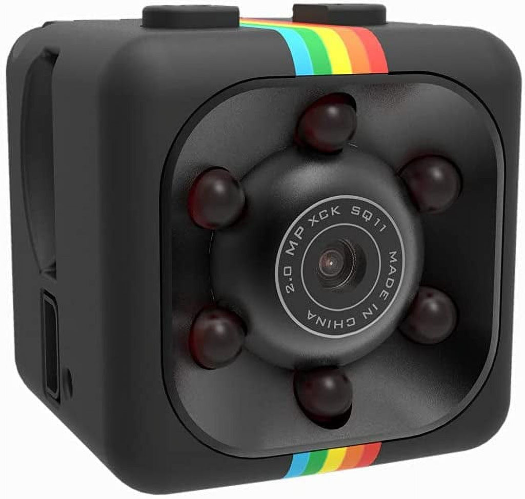 Visland Cop Cam, Mini Camera Wireless, Sports HD DV SQ11 Camera, Hidden 1080P Micro Nanny Motion Detection Camcorder Infrared Night Vision Digital Video Recorder Outdoor Indoor Office