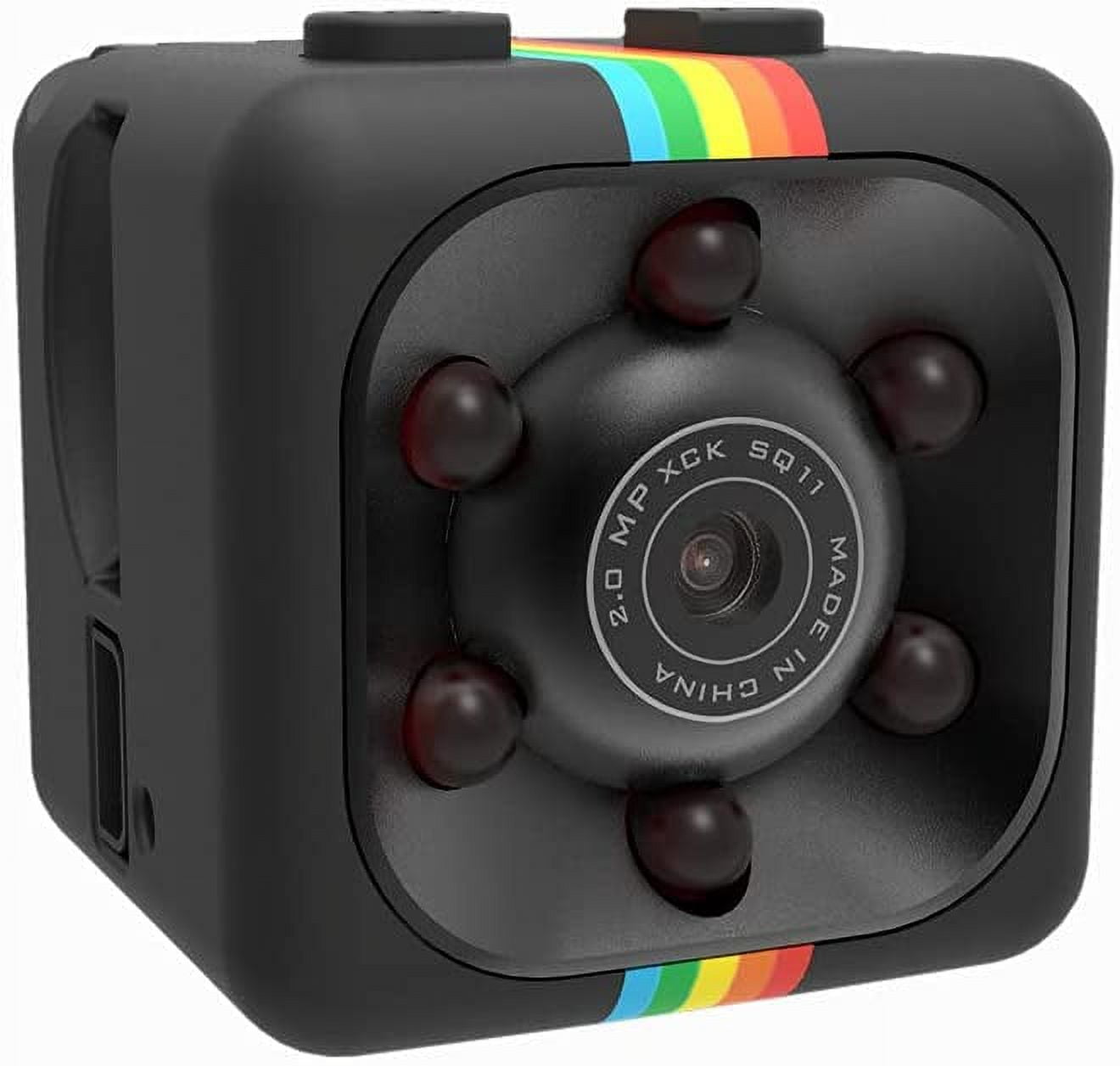 Visland Cop Cam, Mini Camera Wireless, Sports HD DV SQ11 Camera, Hidden 1080P Micro Nanny Motion Detection Camcorder Infrared Night Vision Digital Video Recorder Outdoor Indoor Office
