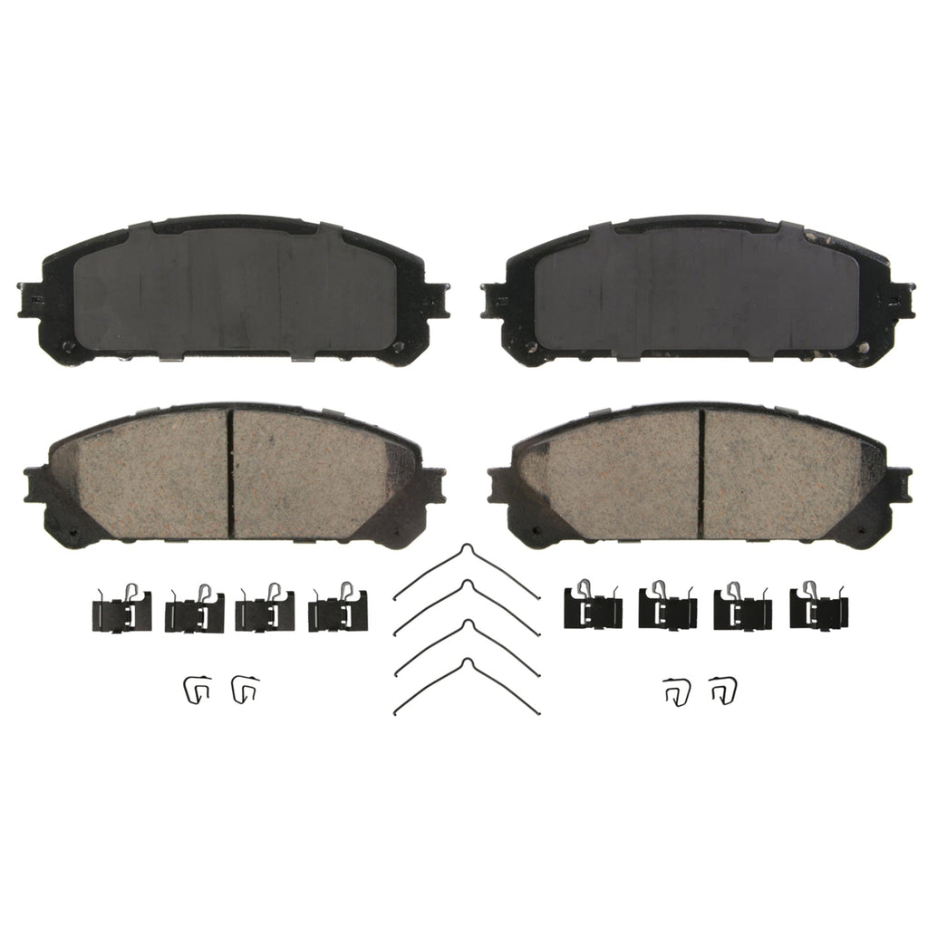 Wagner QuickStop ZD1324 Ceramic Disc Brake Pad Set Fits select: 2008-2019 TOYOTA HIGHLANDER, 2011-2020 TOYOTA SIENNA
