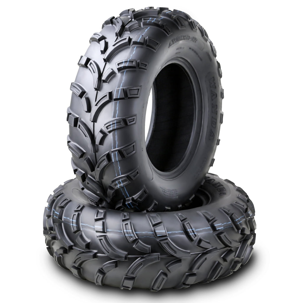 Wanda ATV/UTV Tires 25x8-12 25x8x12 /6PR P373 - 10243, Set 2