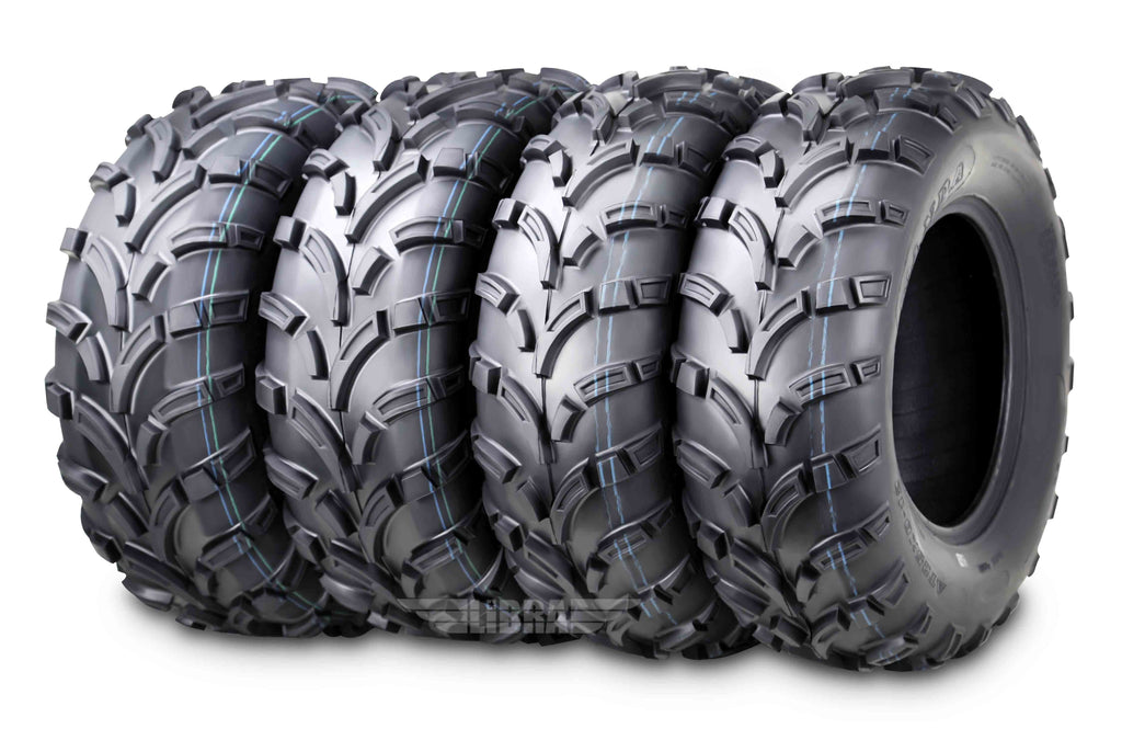 Wanda ATV/UTV Tires 25x8-12 Front & 25x10-12 Rear 6PR P373 - 10243/10244, Set 4