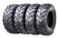 Wanda ATV/UTV Tires 25x8-12 Front & 25x10-12 Rear 6PR P373 - 10243/10244, Set 4