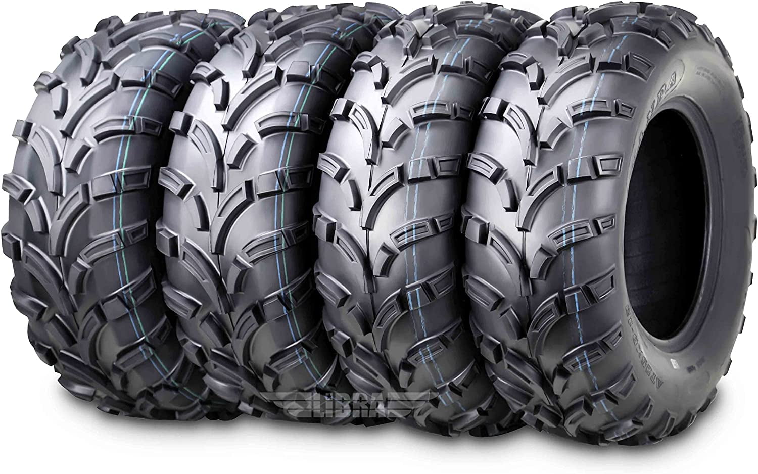 Wanda ATV/UTV Tires 25x8-12 Front & 25x10-12 Rear /6PR P373, Set 4
