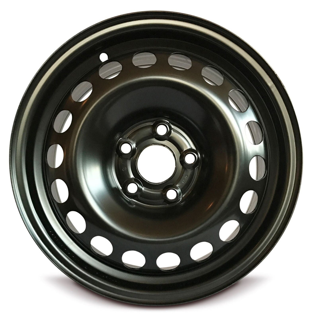 Wheel Rim for 2006-2016 Volkswagen Jetta 15 in Black Steel Rim Direct Fit