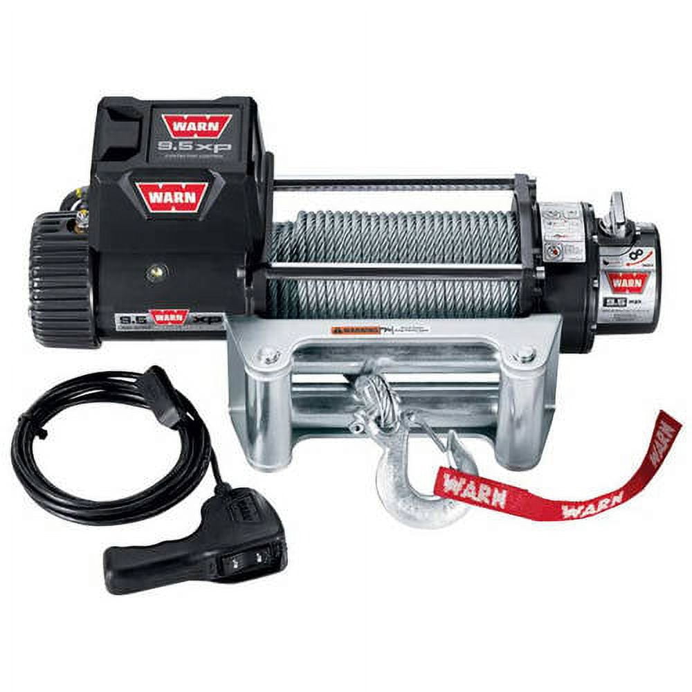 Winch, 9.5Xp, 12V, 100', with Remote Fits select: 1992-2020 FORD F150, 1999-2020 CHEVROLET SILVERADO