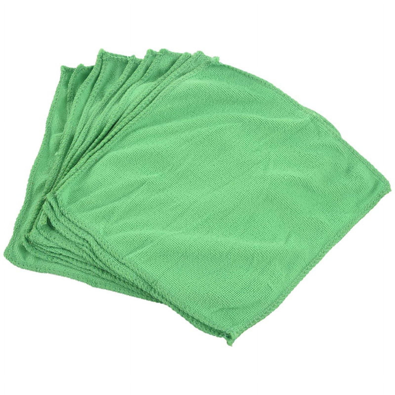 Winyuyby 10pcs Practical Soft New Car Wash Towel Cleaning Duster Auto Detailing Green Microfiber Green