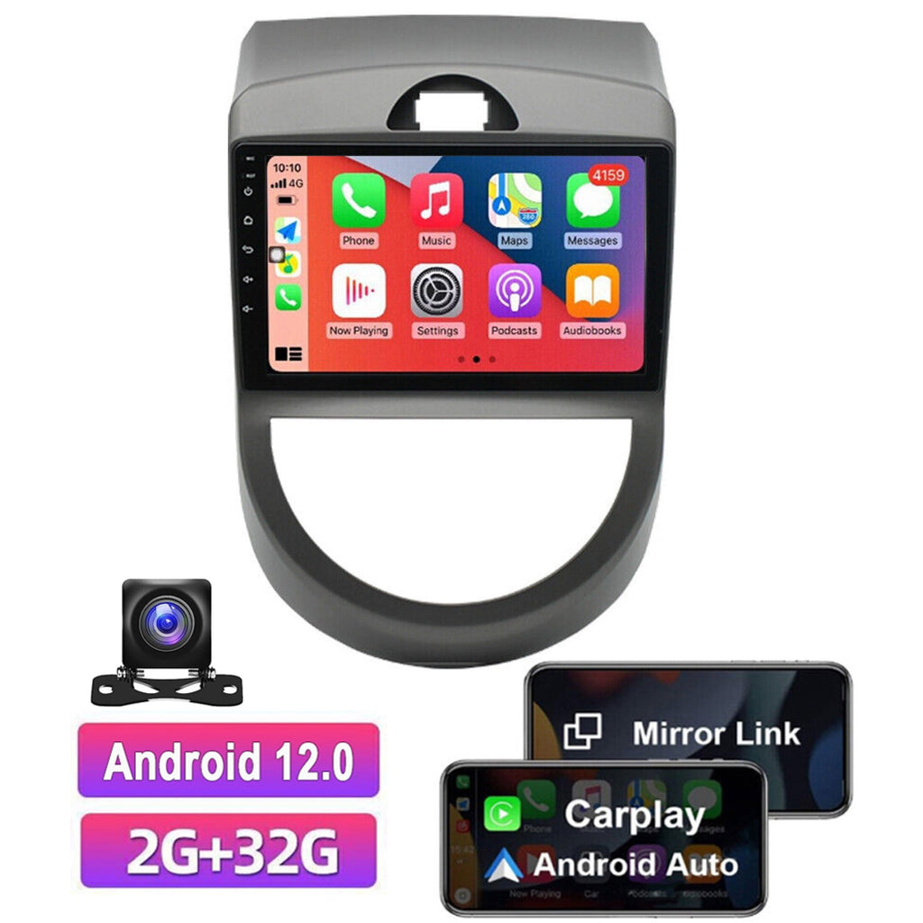 Wireless CarPlay for KIA Soul 2008-2013 Navigation Multimedia GPS System Backup Camera 9 Inch Android 12 Car Radio DSP Stereo Player Built-in DSP