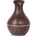 Wood Grain Vase Humidifier Creative Vase Wood Mini Mute Usb Air Humidifier Household Humidifier Bedroom For Home Office (Dark Wood Grain )
