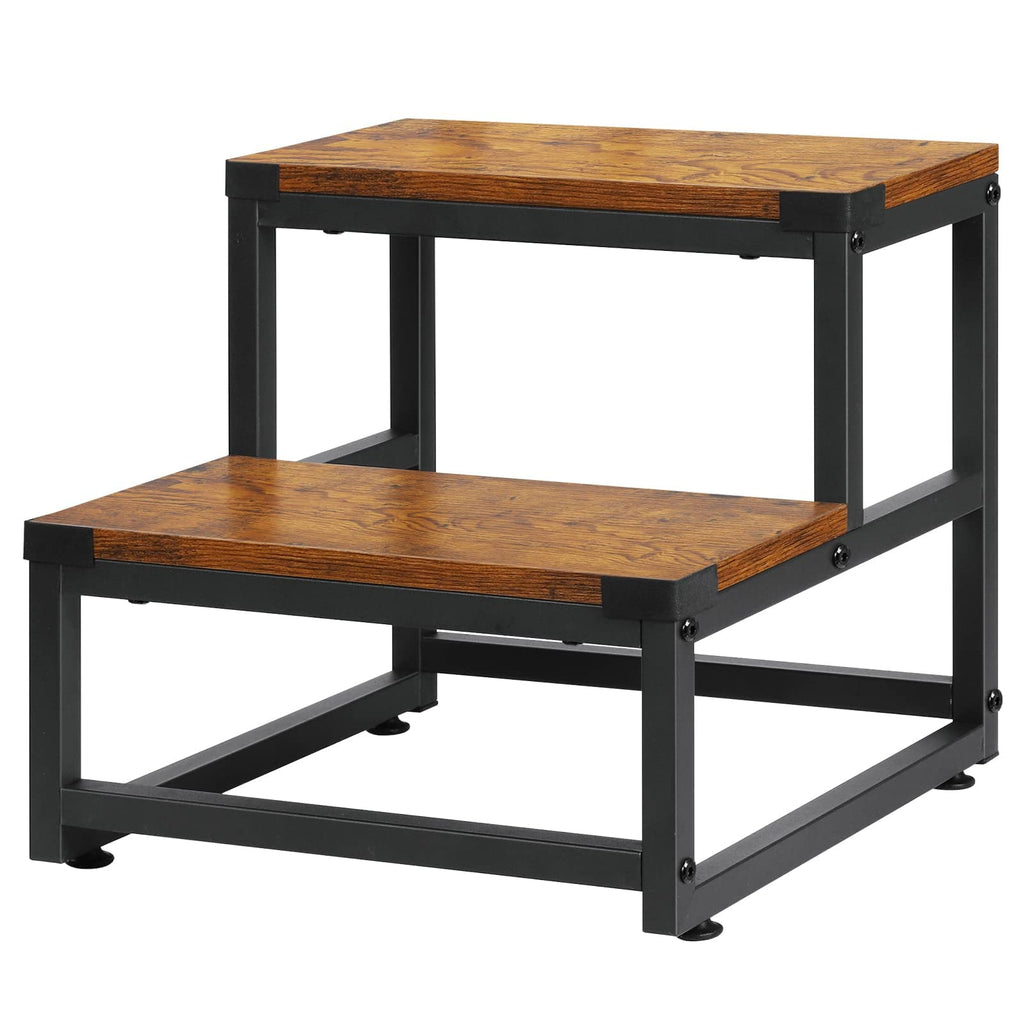 Wooden Step Stools for Adults Kids, Kitchen Step Stools, Heavy Duty 2 Step Stool for Adults, Foot Stool, Bathroom Stools