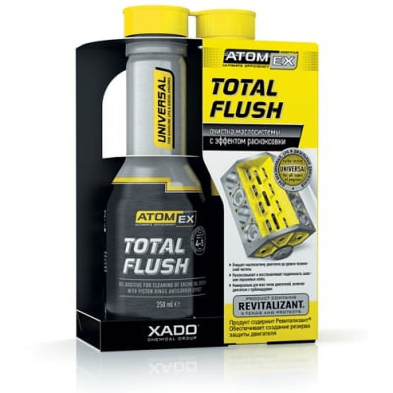 XADO TotalFlush Universal oil system cleaner with Anticarbon effect for Gasoline, LPG and Diesel Engines