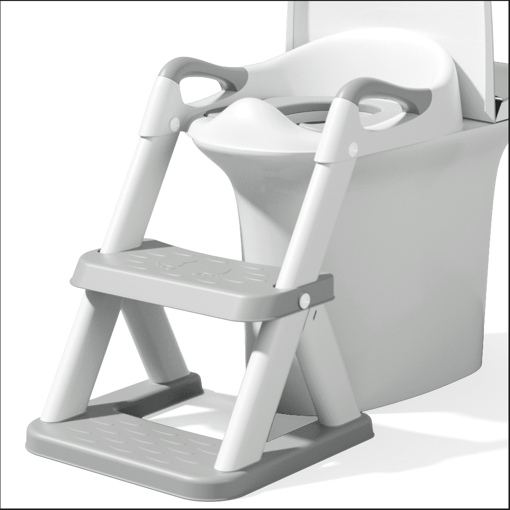 XJD Potty Training Toilet Seat for Toddlers,kids Folding Potty Seat with Ladders Steps Stools