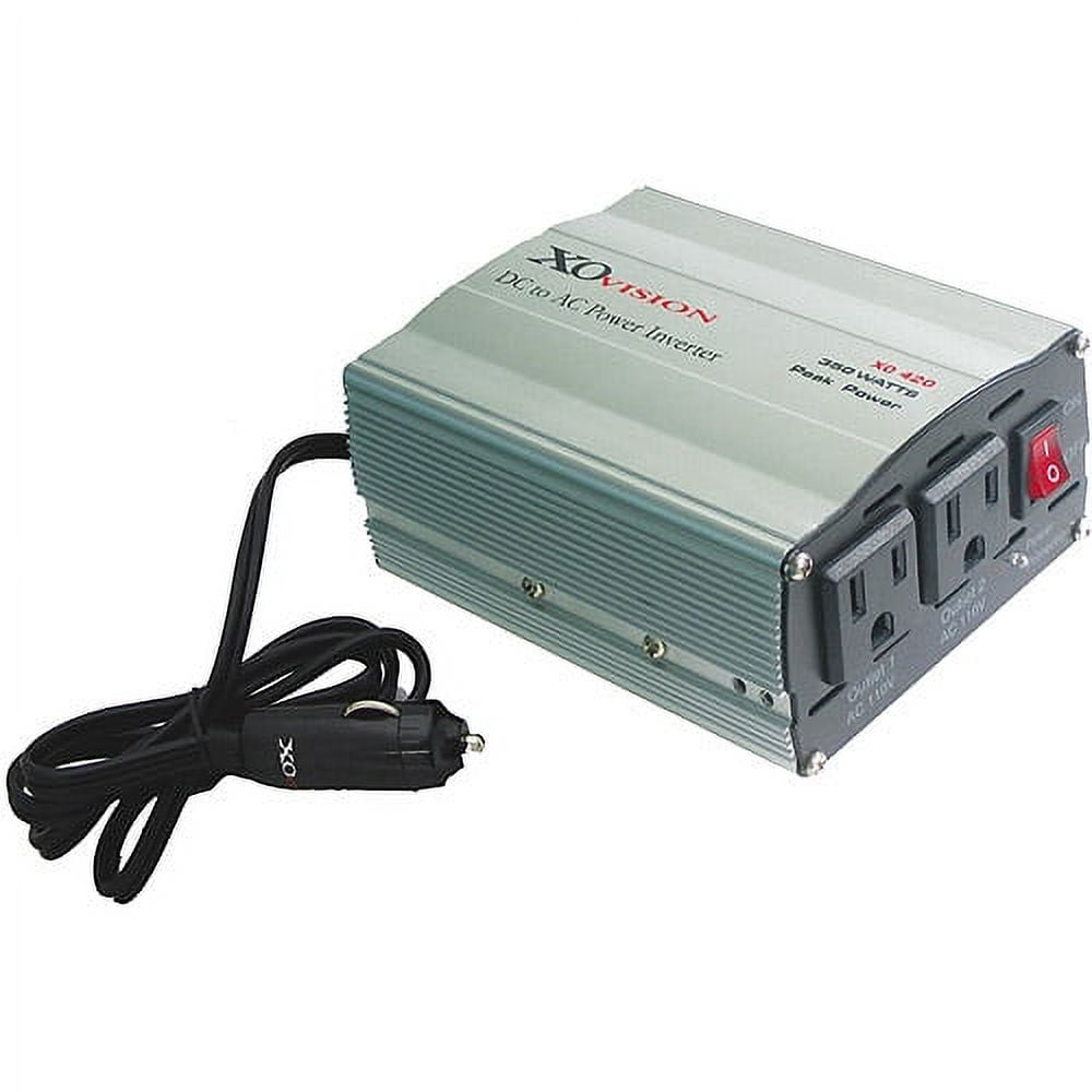 XO Vision XO420 350W Power Inverter with 2 AC Outlets