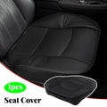 XUKEY Car Seat Cushion Front Cover Winter PU Leather Black Chair Protector Universal Anti-slip Pad Soft