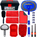 YILAIRIOU Car Interior Cleaning Kit - Car Cleaning Kit & Car Wash Kit-Car Wash Cleaning Tools Kit with Car Wash Brush Mop and Microfiber Towels