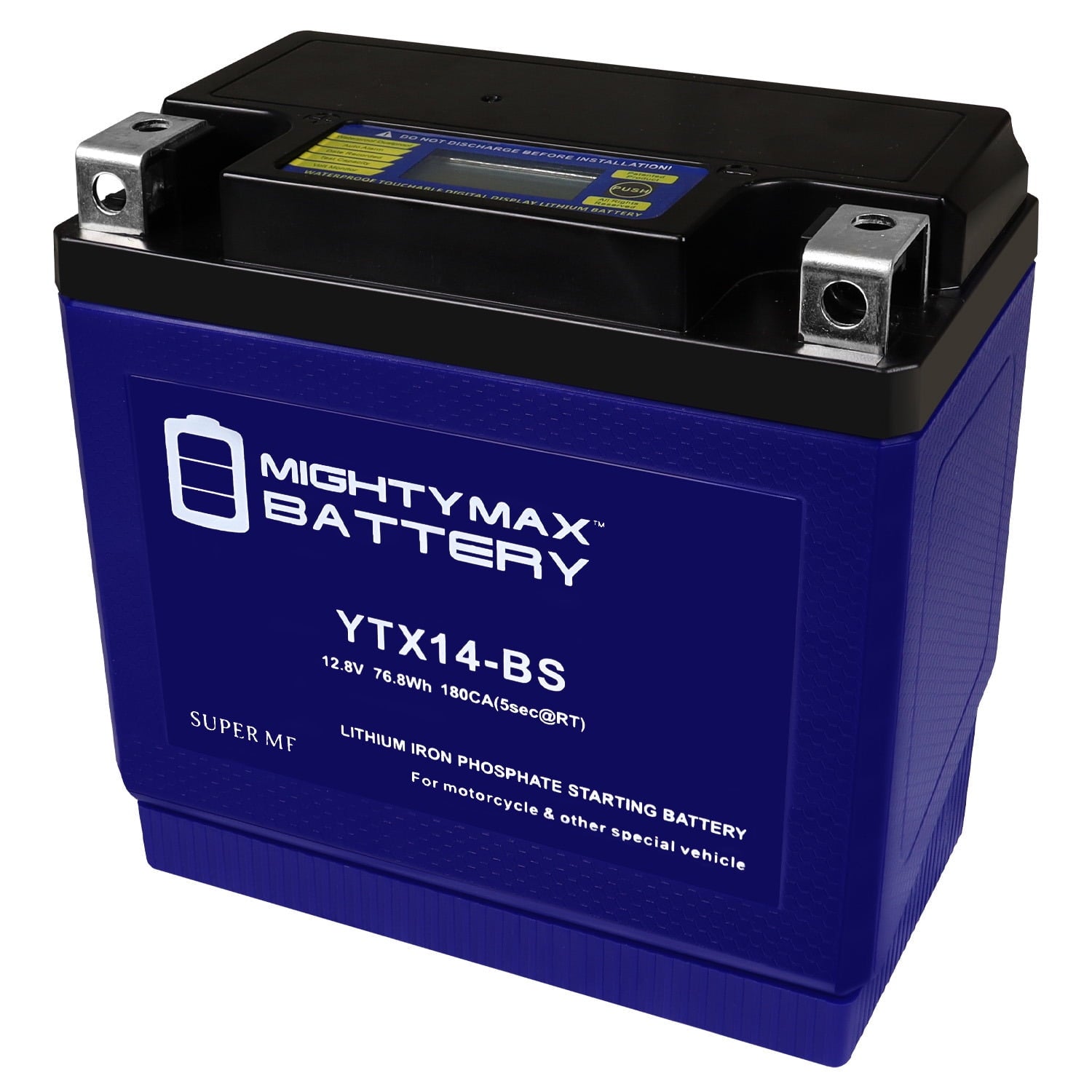 YTX14-BS Lithium Replacement Battery Compatible with Powersport Motorcycle Scooter ATV