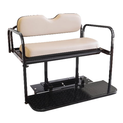 Yamaha Drive G29 Golf Cart Flip Folding Rear Back Seat Kit, 2007-Up - Stone Grey