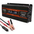 Yinleader 1000W/2000W(Peak) Car Power Inverter DC 12V to 110V AC Converter with LCD Display Dual AC Outlets and Dual USB Car Charger for Car Home Laptop Truck