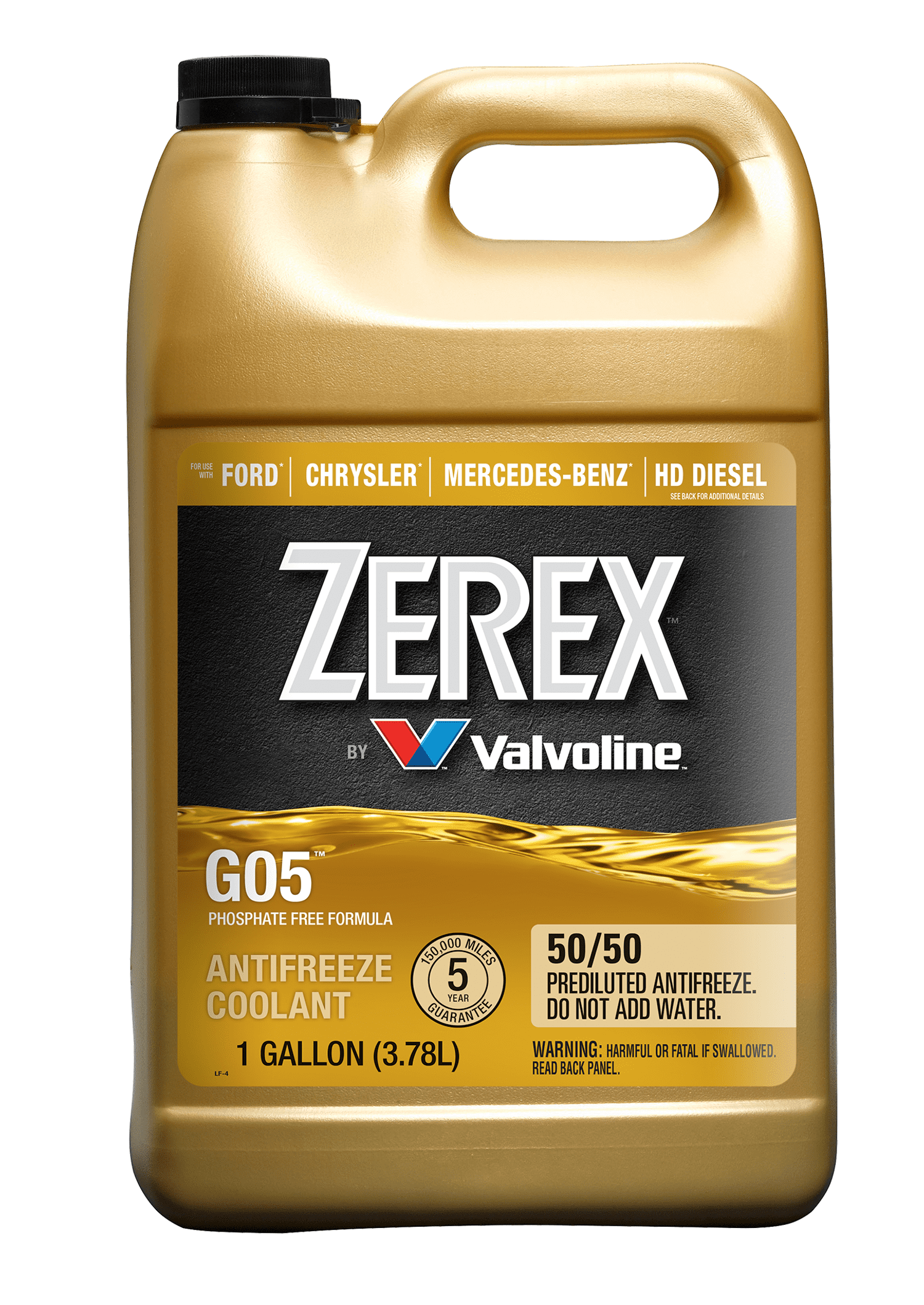 Zerex G05 Phosphate Free Antifreeze / Coolant 50/50 Ready-to-Use 1 GA