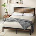 Zinus 35" Kai Bamboo and Metal Platform Bed Frame, King