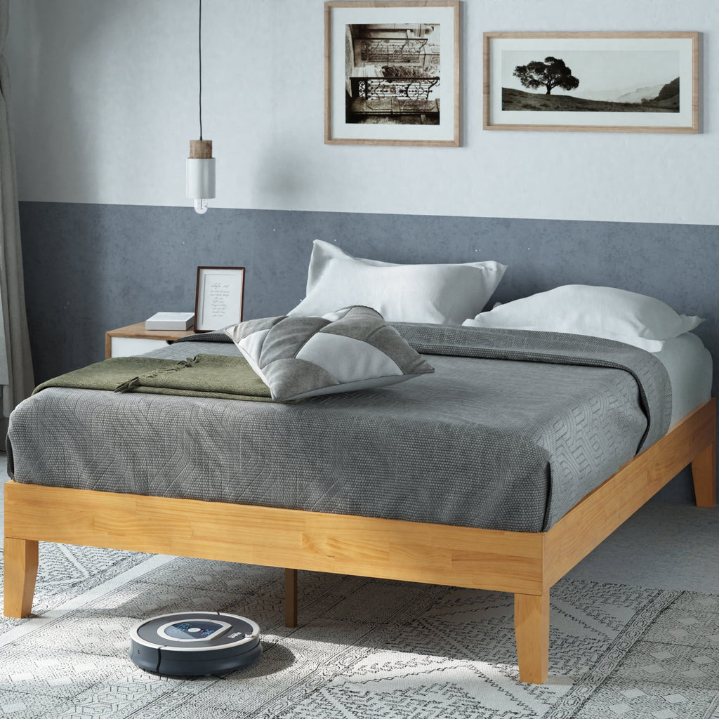 Zinus Moiz 14" Deluxe Wood Platform Bed Frame, Queen