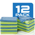 Zwipes Microfiber Cleaning Cloths, Multicolor, 12 Pack