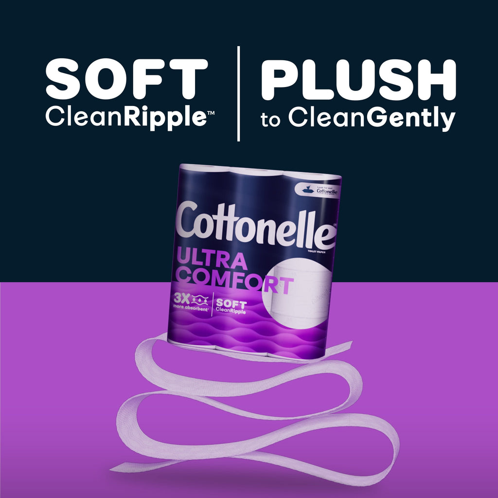 Cottonelle Ultra Comfort Toilet Paper, 24 Mega Rolls per Pack, 268 Sheets per Roll (6,432 Total)