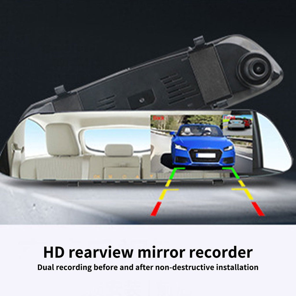 Cameland Car Accessories Mirror Dash Cam Backup Camera12 Inch, HD Smart Rearview Mirror For Cars & Trucks, Front And Rear View Dual Cameras, Night Vision, Parking Assistance Dash Cam on Clearance