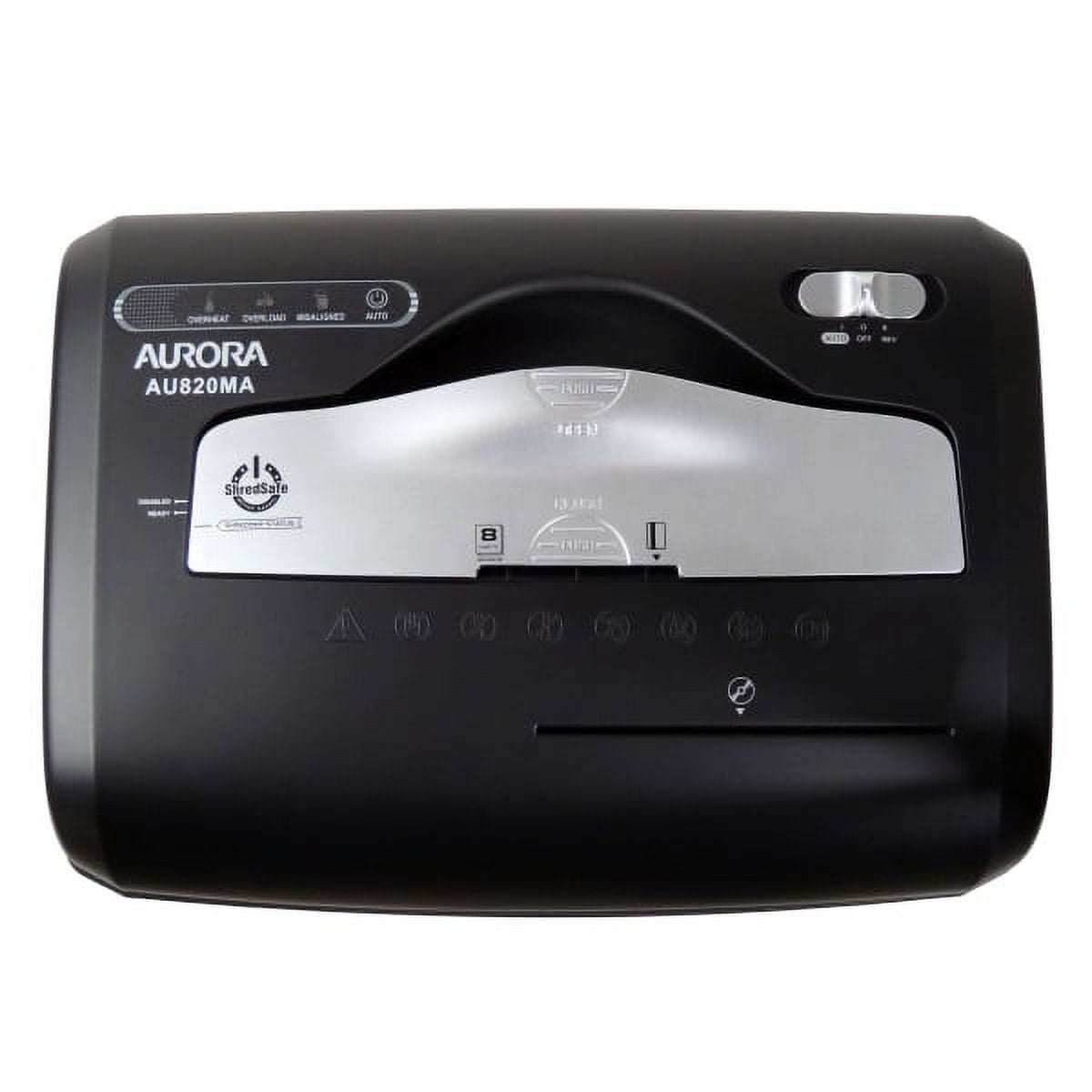 Aurora GB AU820MA 8-Sheet High Security Micro-Cut Paper/CD/Credit Card Shredder
