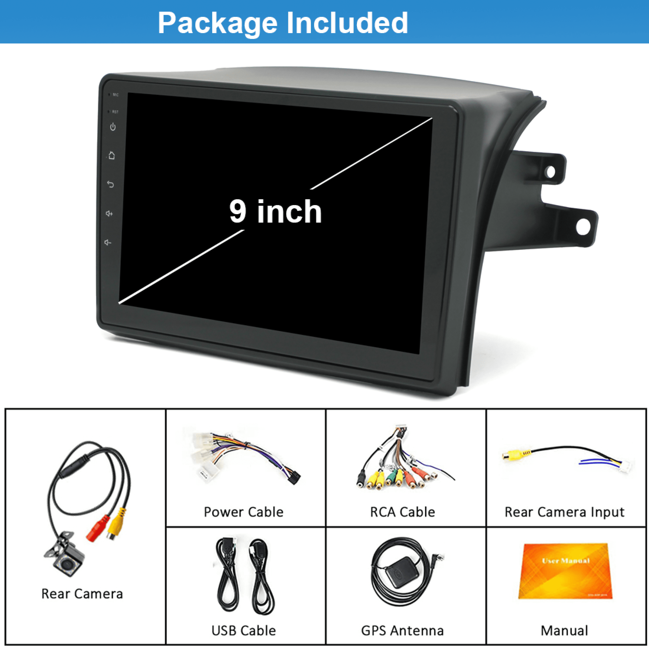 EUBUY Car Radio Stereo| Android 12.0 Car CarPlay Radio Stereo GPS Navi Head Unit For Honda CRV 1995-2001