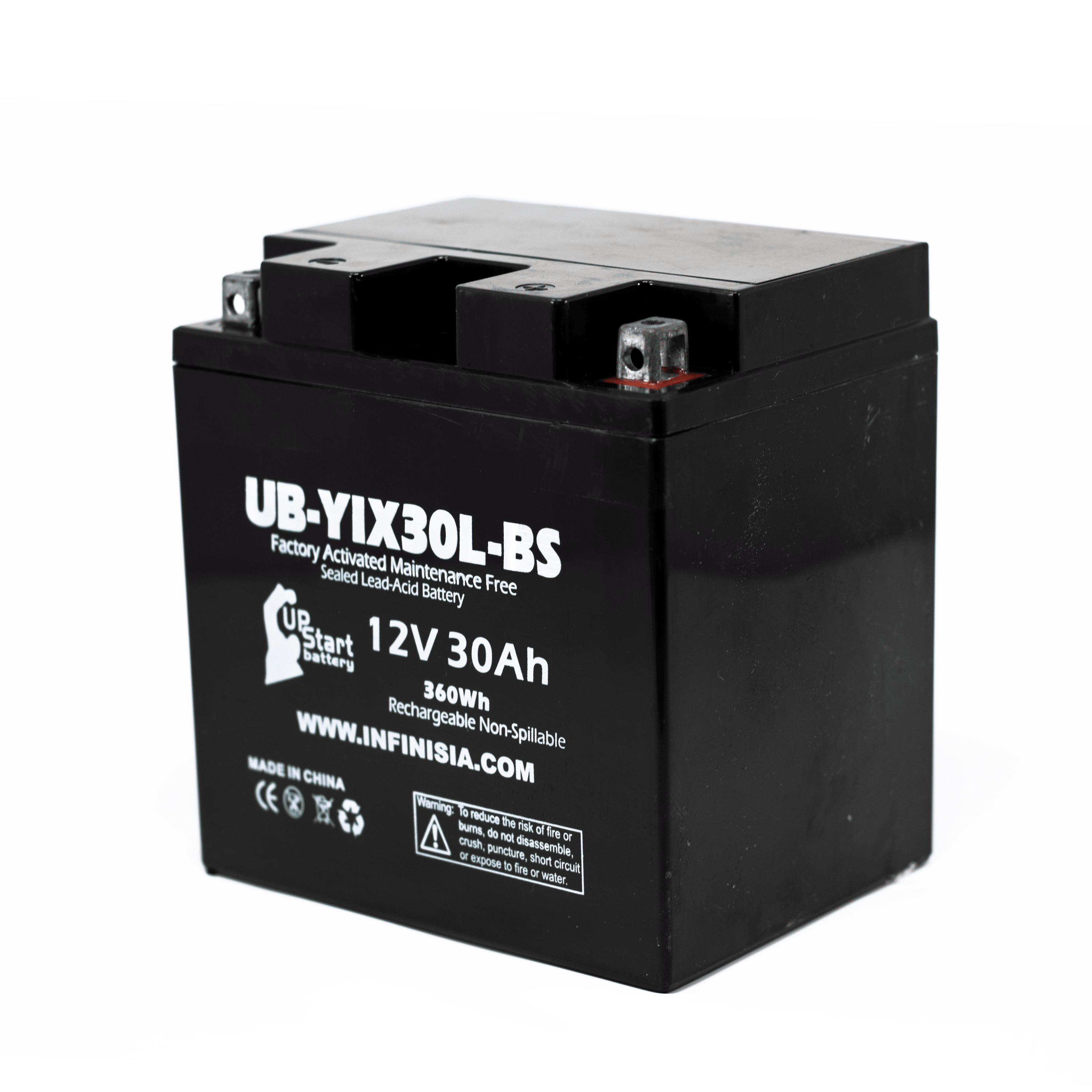 UB-YIX30L-BS Battery Replacement for 2013 Harley-Davidson CVO FLH (Touring) 1803 CC Motorcycle - Factory Activated, Maintenance Free, Motorcycle Battery - 12V, 30AH, UpStart Battery Brand