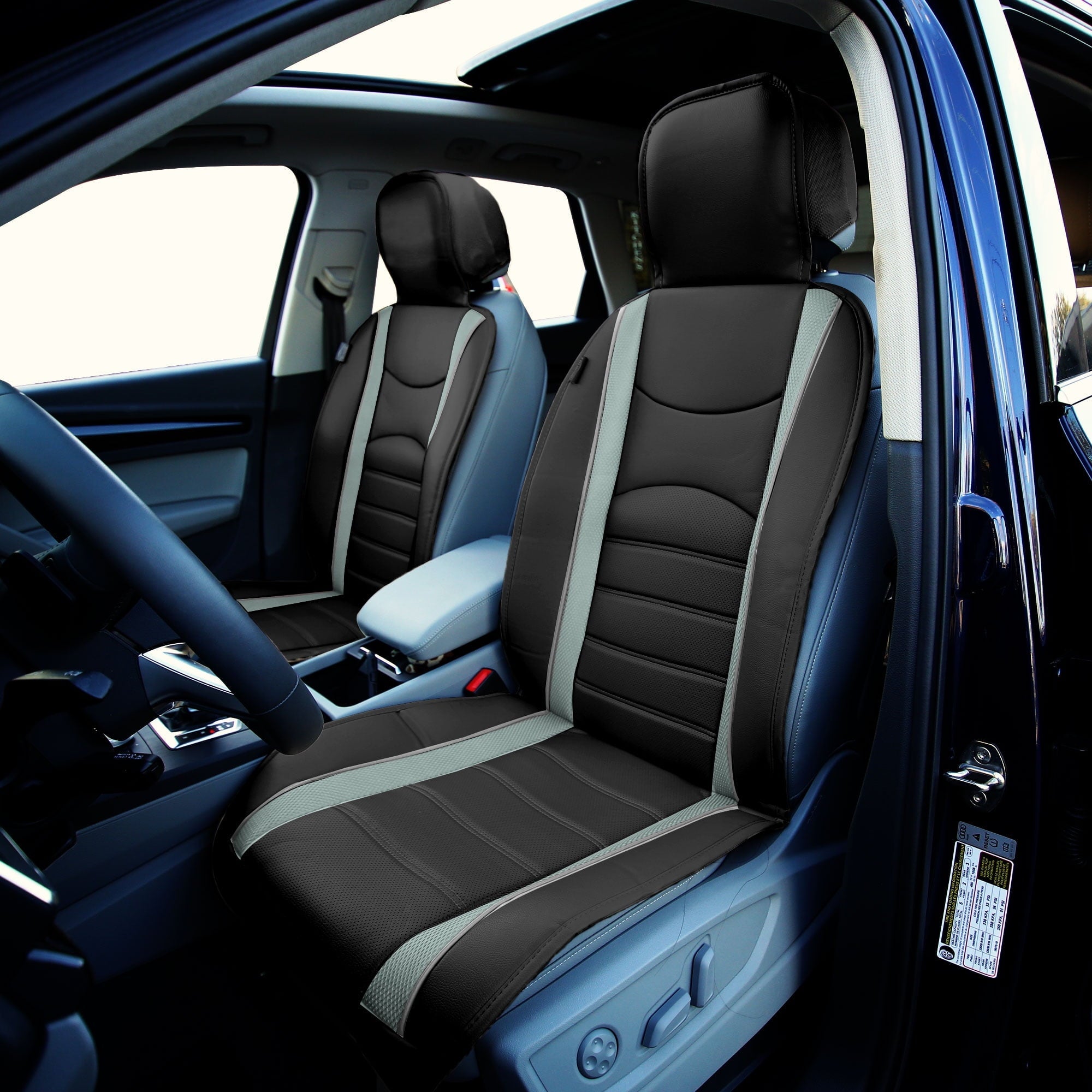 FH Group NeoBlend Leatherette Car Seat Covers Fit For Car Truck SUV Van - Front Seats