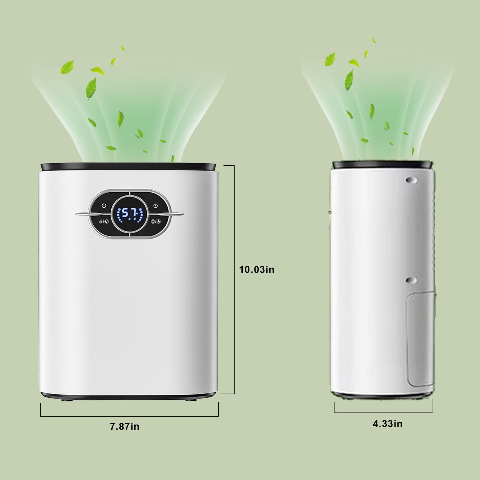 Small Dehumidifiers for Basements Home, 1200ml Ultra Quiet Dehumidifier with Auto-off, 480 Sq ft