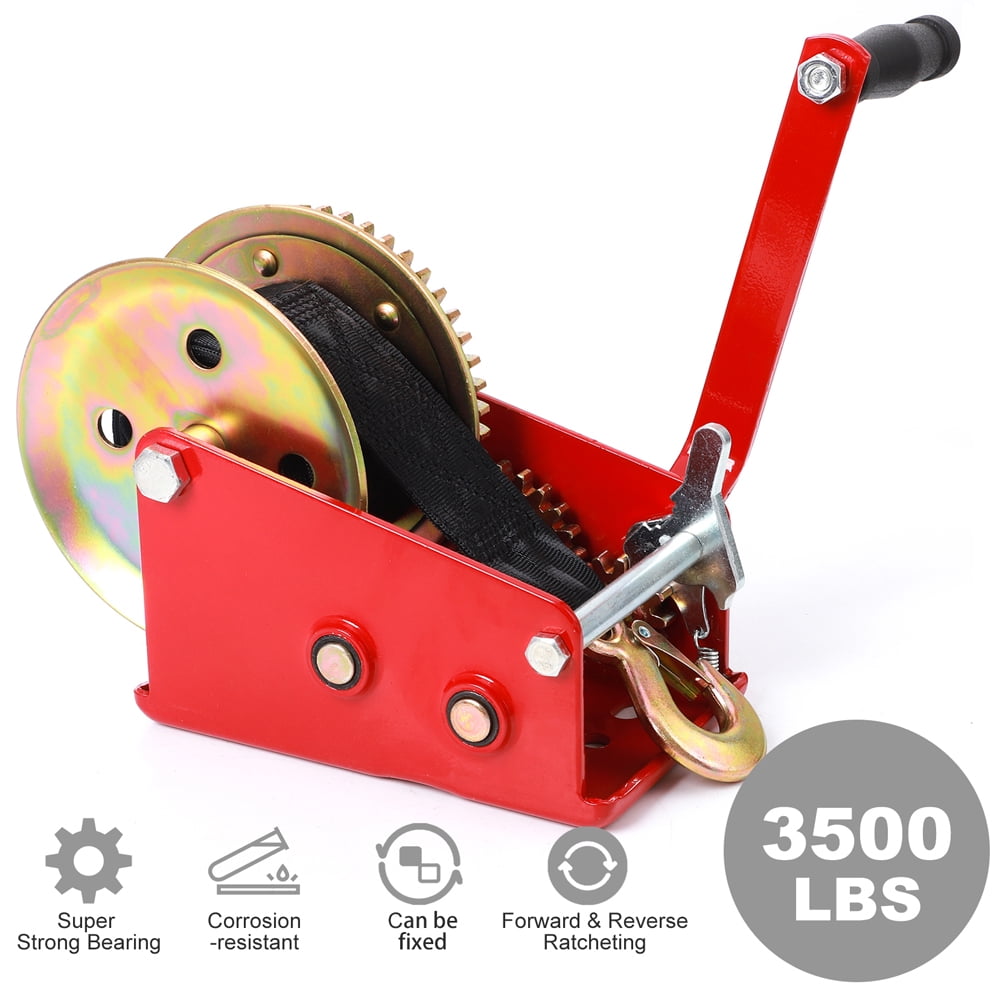 Trailer Winch, 3500 lb for Boat RV ATV Hand Winch