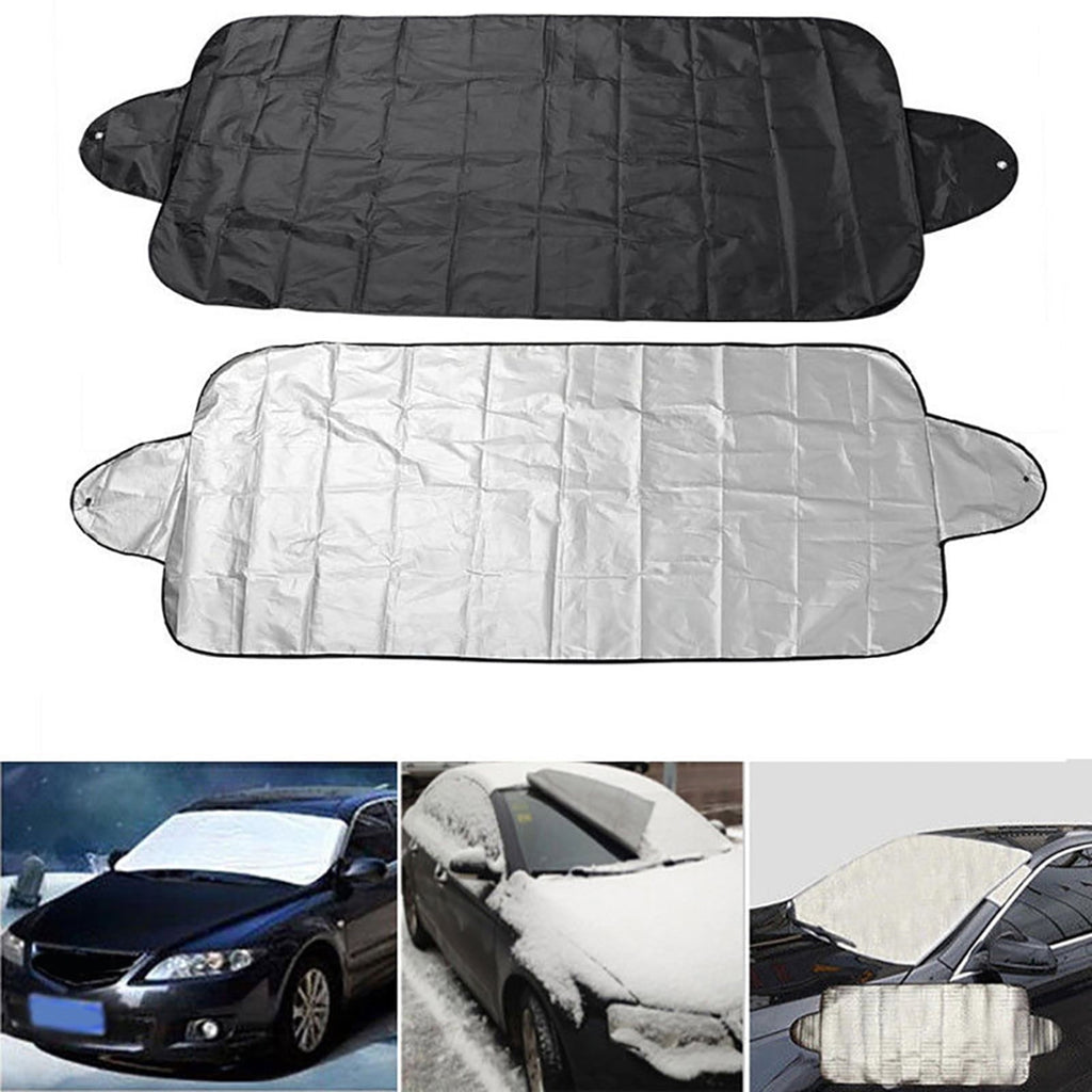 Opolski Car Windshield Snow Cover Sunshade Cover Wear-resistant Waterproof UV-Protection Heat Protection Car Front Windshield Snow Cover for Winter Outdoor