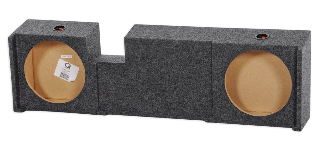 UnderSeat Downfire Dual 12" Subwoofer Sub Box for 2000-2003 Ford F150 Xcab