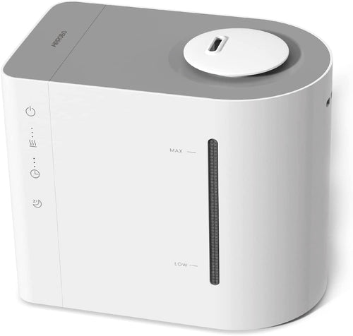 AIRROBO HU450 Ultrasonic Cool Mist Humidifier, 4.3L Top Fill Air Humidifier with 484 Sqft Room Coverage, 360° Nozzles, Waterless Auto Shut-off, White