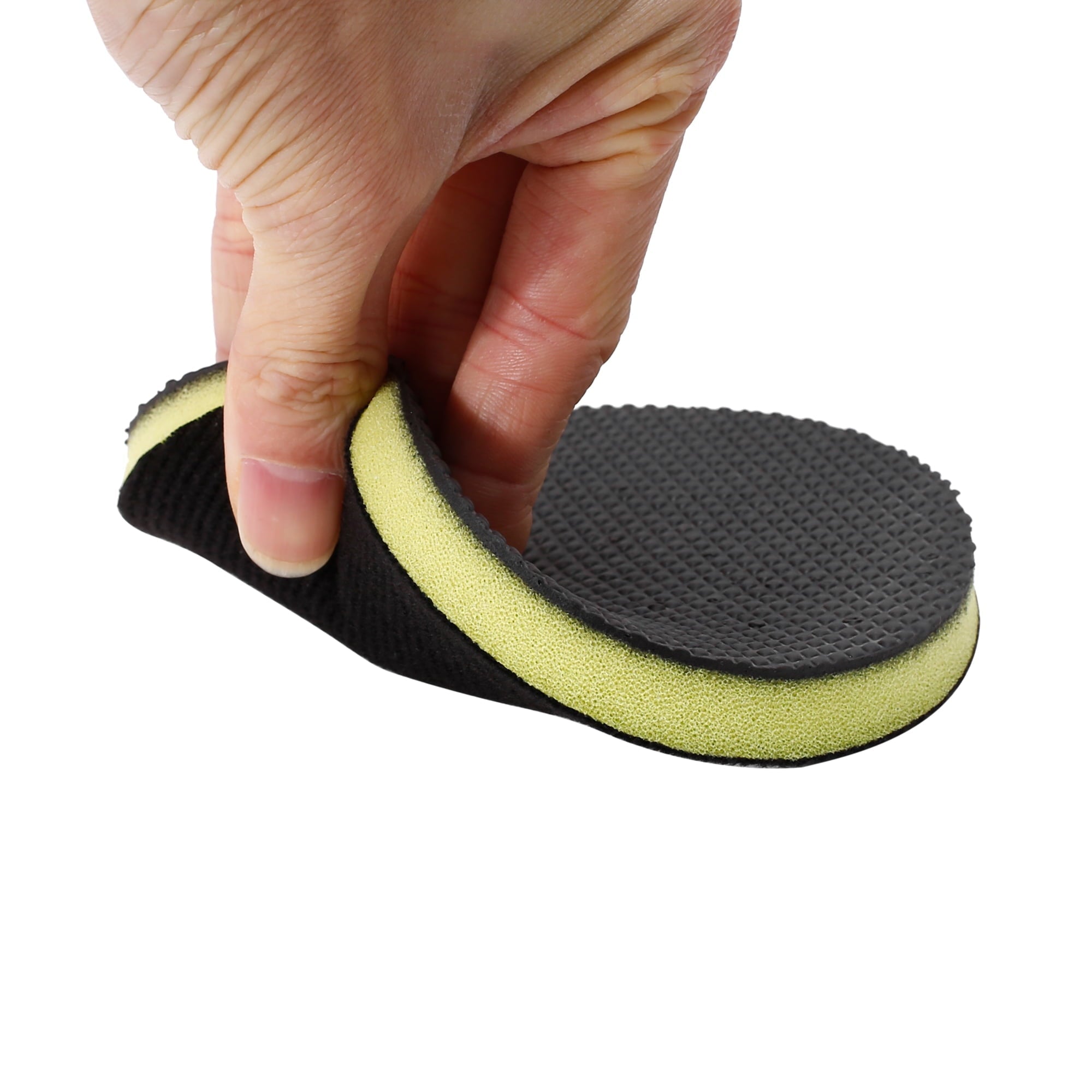 Unique Bargains 2pcs 4.8" Black Clay Pad Automotive Washing Cleaning Polishing Foam Pad Sponge Disc