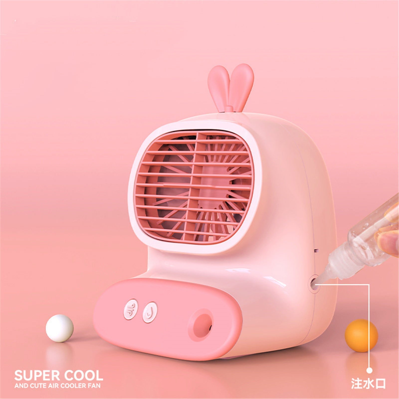 Xerdsx Kids Portable Air Conditioners for Home Office Rechargeable Evaporative Portable Aired Cooler Humidifier 3 Speed USB-C Portable Aired Conditioner For Bedroom