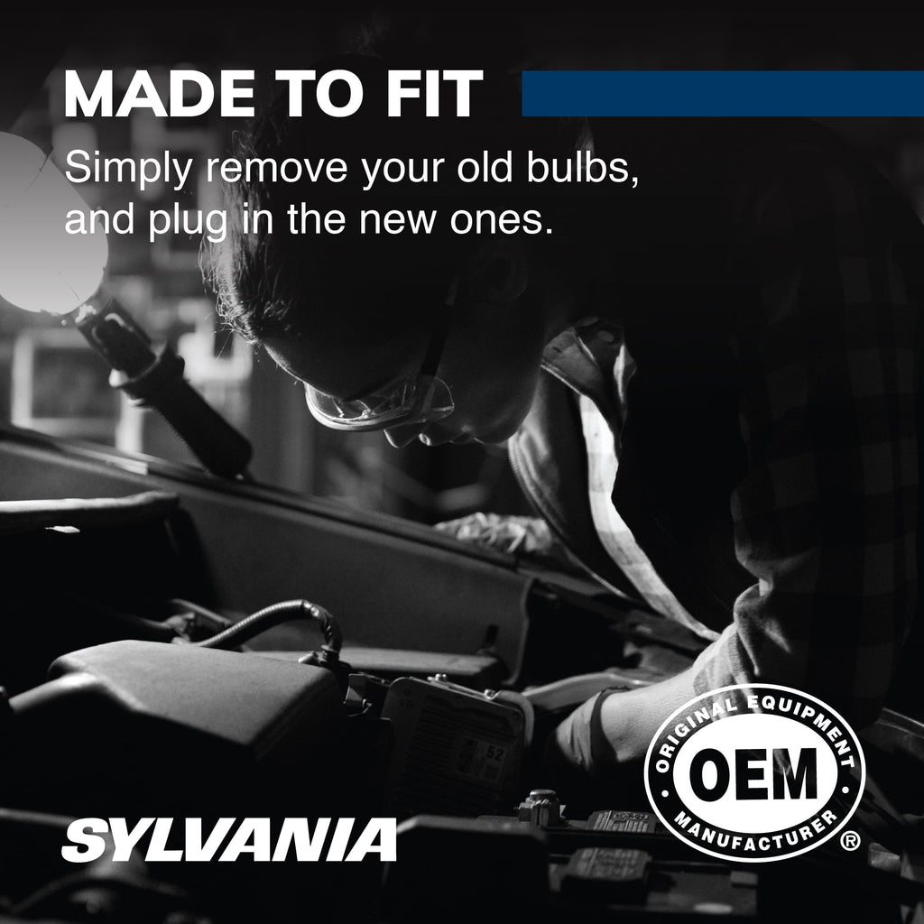 Sylvania H7 SilverStar Auto Halogen Headlight Bulb, Pack of 2