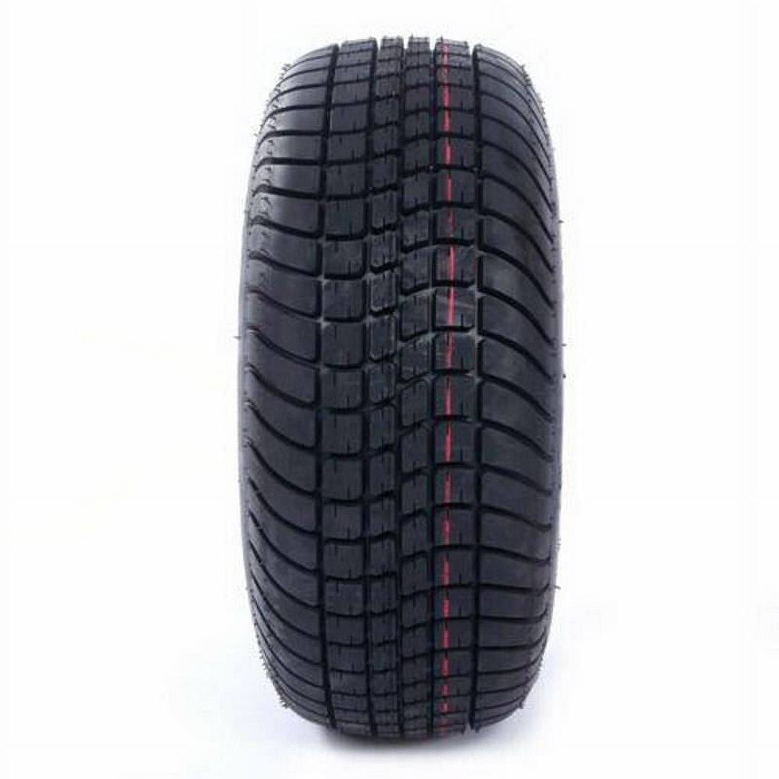Ktaxon 2* 20.5x8.0-10 LRC Bias Trailer Tires on 5 Lug White Wheels 205/65-10