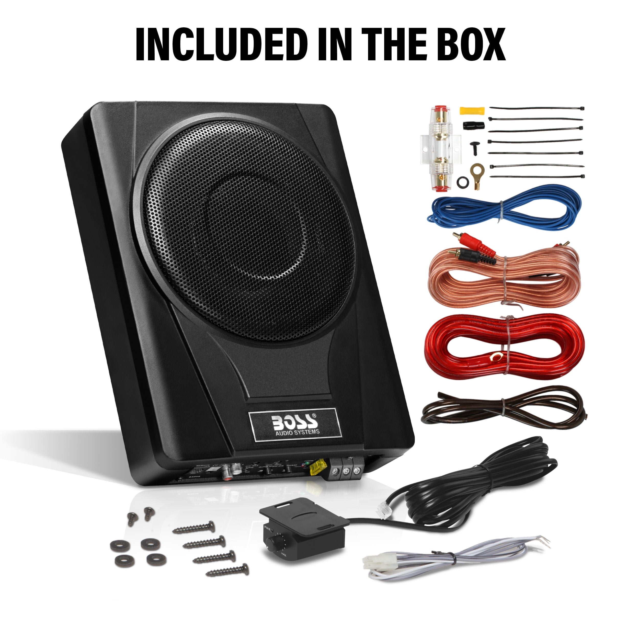 BOSS Audio Systems BASS8K 8” Powered Car Subwoofer | Certified Refurbished