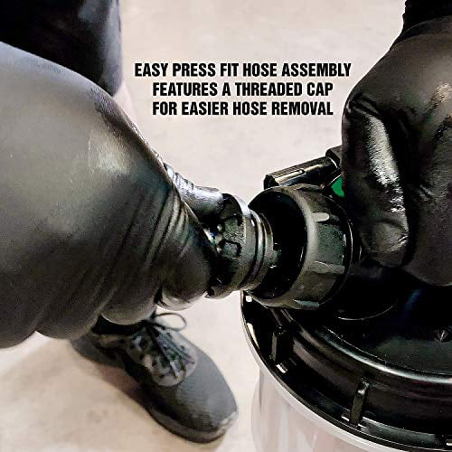 OEMTOOLS 24397 Manual Fluid Extractor (9.5L), Oil Extractor Pump, Transmission Fluid Pump, and More, Oversized Handle Manual Oil Pump Extractor, Oil Change Pump W/ 2 Adapters